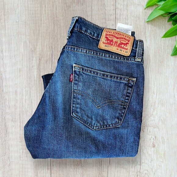 LEVI'S 511 Modern Slim Fit Stretch Jeans Classic Narrow Leg Men’s 30 x 32 - Picture 3 of 5